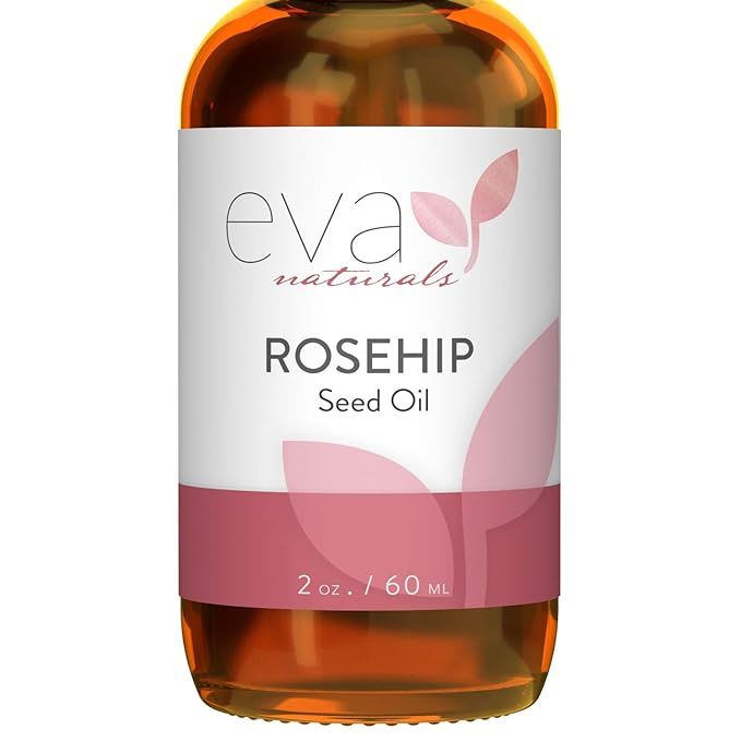 Eva Naturals Pure Rosehip Seed Oil (2oz) - Natural Face Serum Aids Stretch Mark and Acne Scar Rem... | Amazon (US)