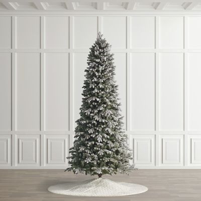 Frosted Snow Spruce Slim Profile Tree | Frontgate