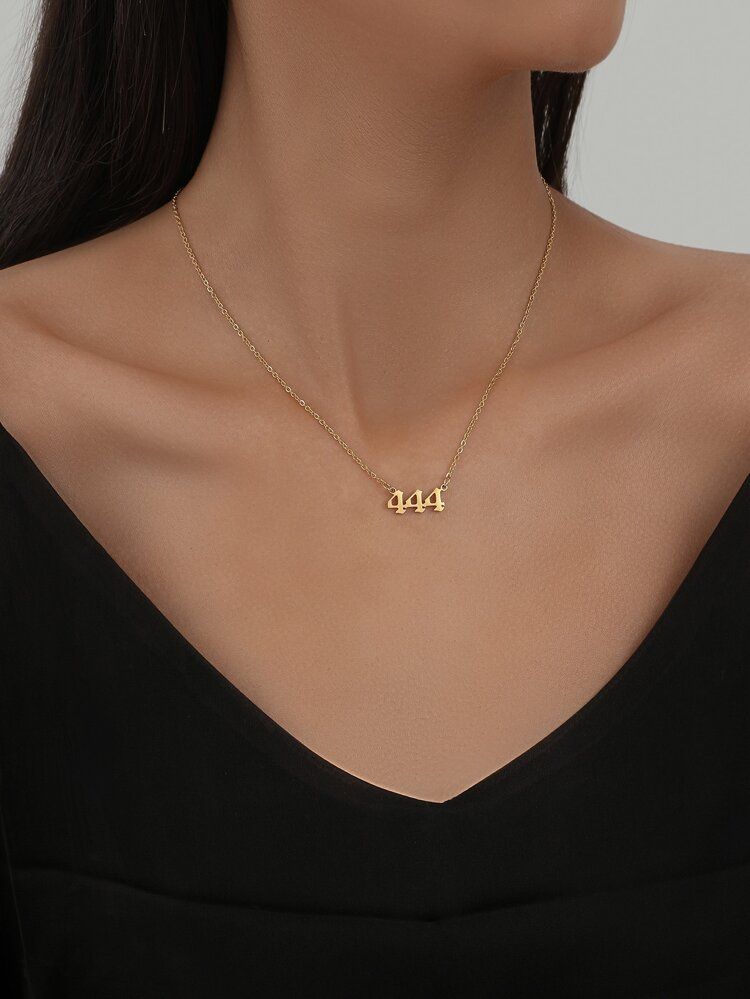Number Pendant Necklace | SHEIN