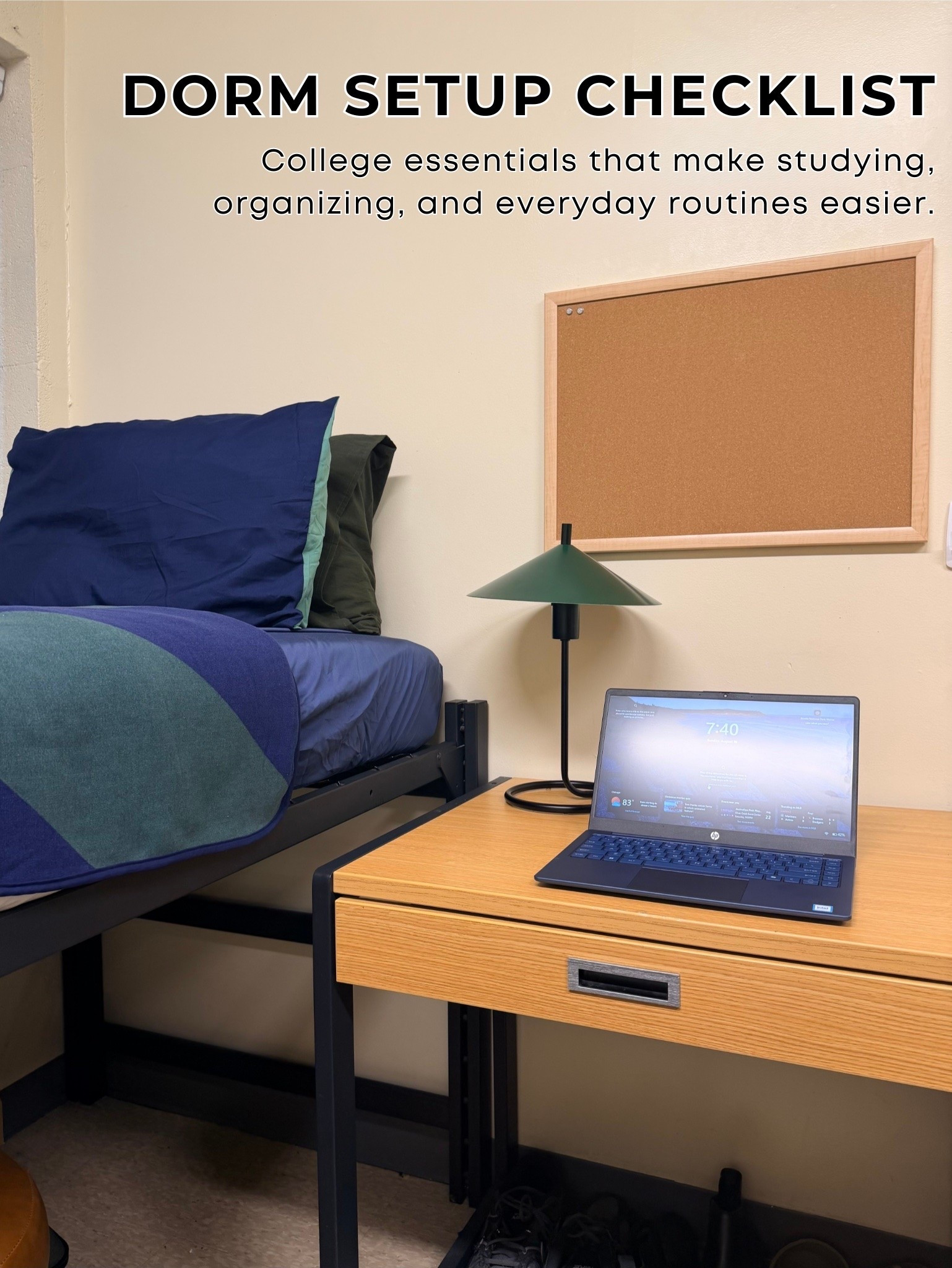 Starting college comes with so many little details. Building a functional room with the right essentials makes the transition feel smoother.   college dorm room ideas, freshman dorm essentials, dorm room setup, college bedroom ideas, dorm desk setup, college apartment essentials, dorm organization ideas, back to school essentials, college move in checklist, student room decor, study space inspiration, dorm room inspiration

#LTKHome #LTKSeasonal #LTKU