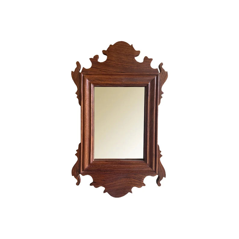 Small Wood Colonial Mirror, Early American Decor (11 inch) | Etsy (US)