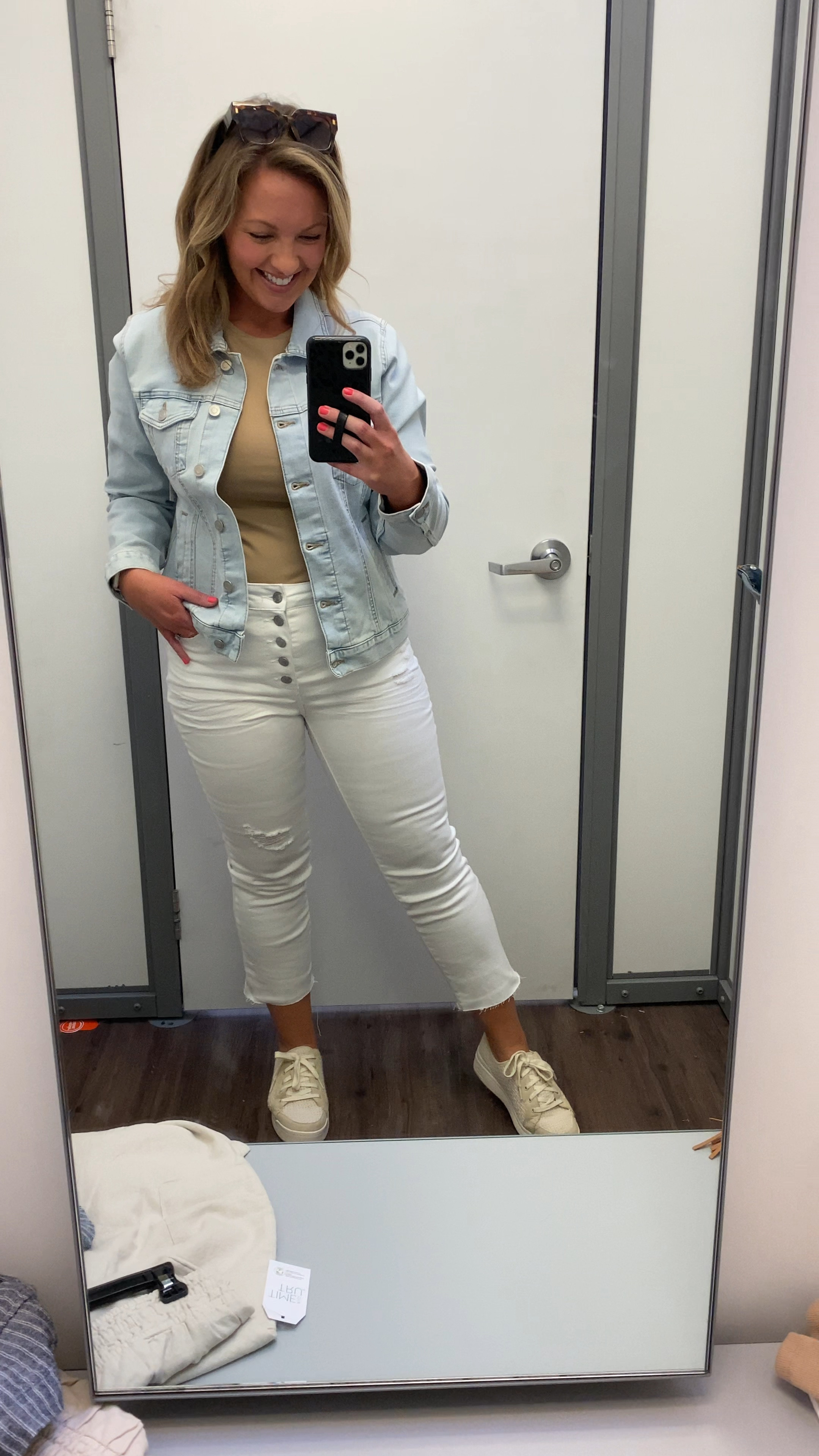 White jeans light washed denim jacket and neutral accessories the perfect spring outfit! In love with these items from Walmart! I am wearing size 10 in the pants and size medium in Jean jacket and slimming double lined T-shirt!


White jeans spring outfit idea spring fashion white pants neutral outfits for spring light washed denim jacket Walmart fashion Walmart style Walmart outfit summer outfit nautical coastal outfit mom outfit midsize outfit size 10 size 8 outfits 

#LTKVideo #LTKmidsize #LTKfindsunder50