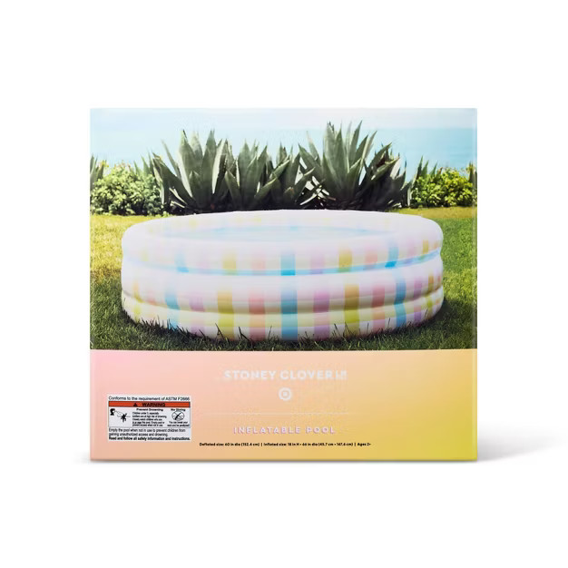 Inflatable Pool Rainbow Gingham - Stoney Clover Lane x Target | Target