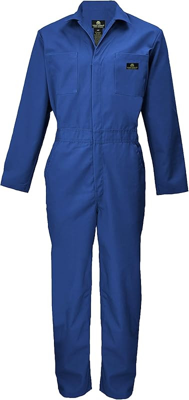 Natural Uniforms Mens Long Sleeve Zip Up Twill Coverall, Stain and Wrinkle Resistant | Amazon (US)