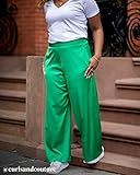 The Drop Women's Emerald Green Satin Wide-Leg Pant by @amazonthedrop, XXS | Amazon (US)