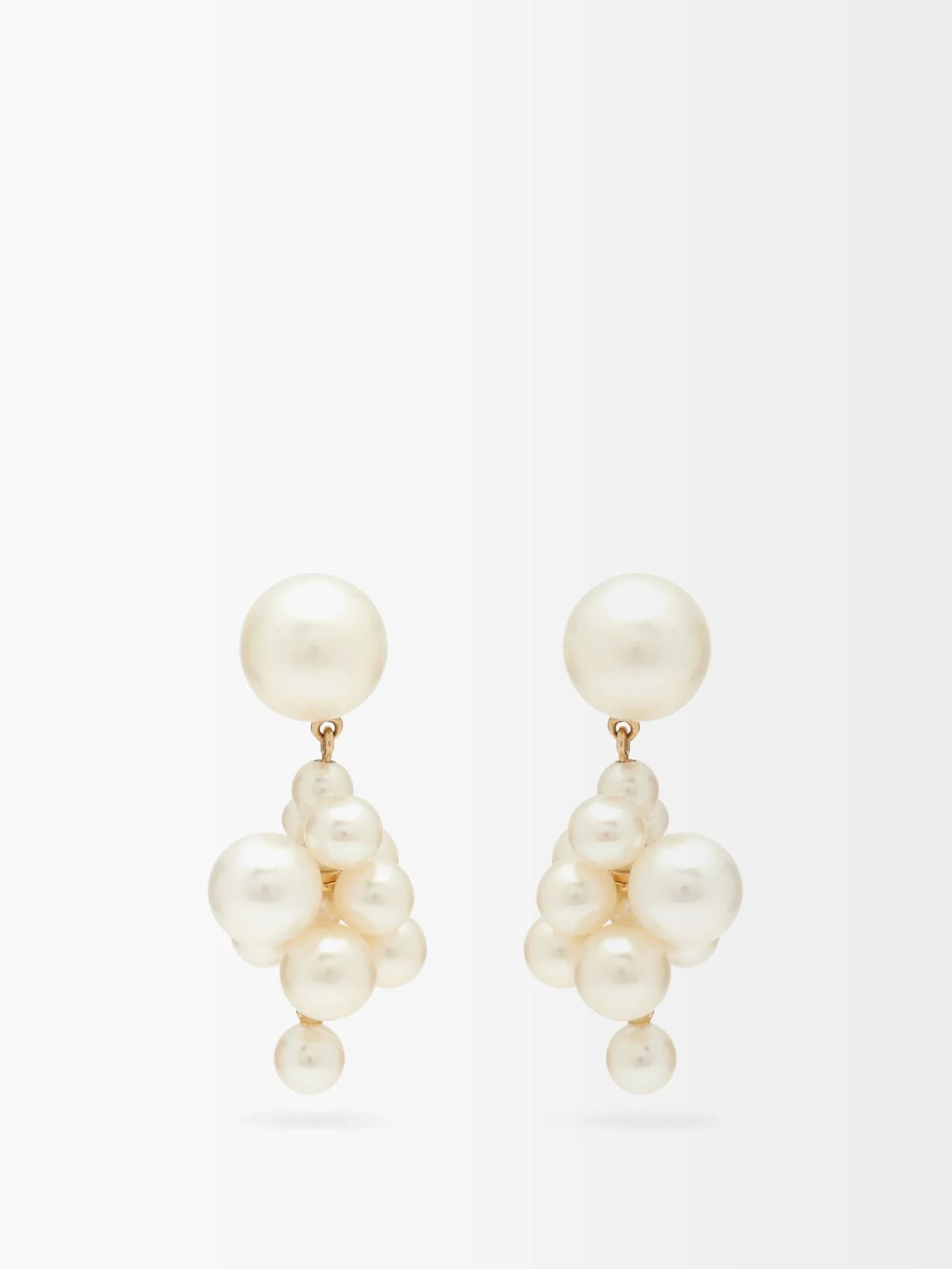 Boticelli pearl cluster & 14kt gold earrings | Sophie Bille Brahe | Matches (US)