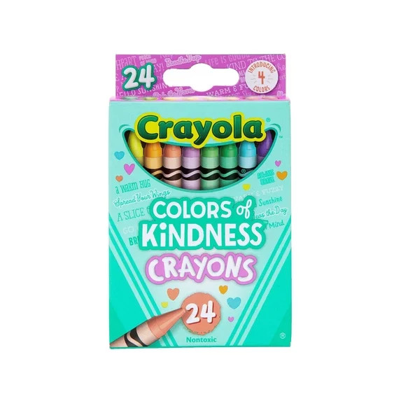 Crayola Colors of Kindness Crayons, 24 Ct, Teacher Supplies, Kindergarten School Supplies, Asstd ... | Walmart (US)