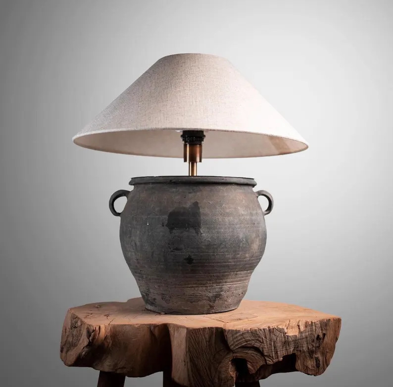 Rustic Pot Lamp | Etsy (Global)