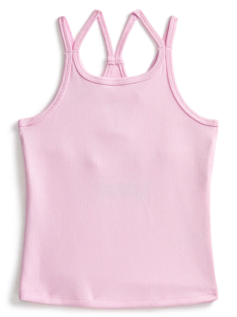 Athletic Works Girl\u2019s Active Double Strap Tank Top, Sizes 4-18 | Walmart (US)