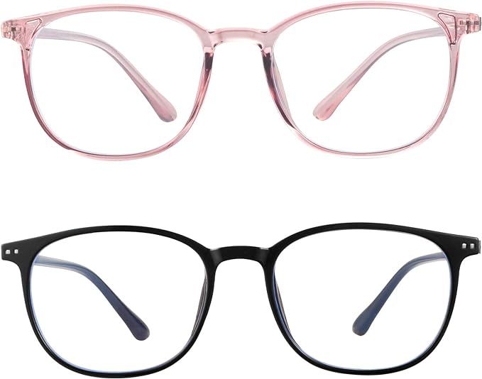 blue light blocking glasses women men-FEIDU computer fake glasses HD clear lens glasses3030 (blac... | Amazon (US)