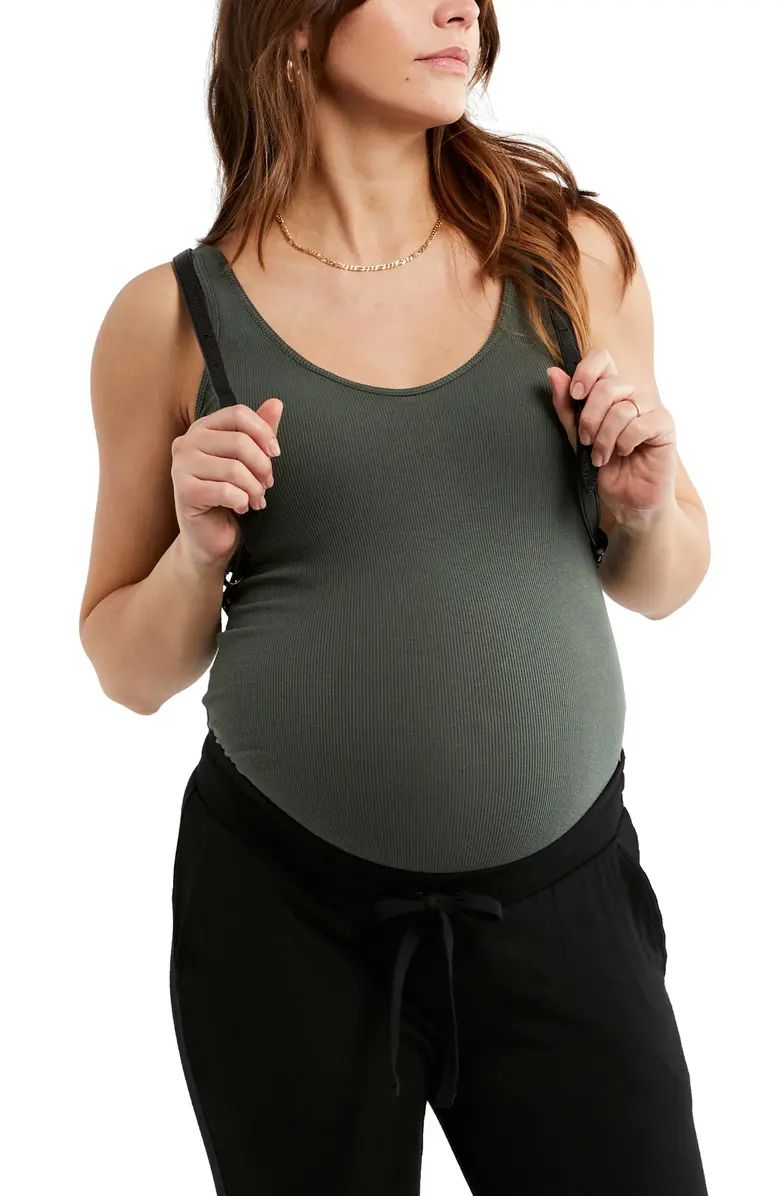 A PEA IN THE POD Ribbed Maternity Tank Top | Nordstrom | Nordstrom