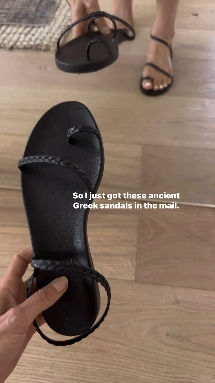 The ultimate vacation sandal! These are make from flip flop material so they can get wet at the beach or pool BUT they have  beautiful barely there design and fit so they can easily be dressed up for the evening. If you’re trying to pack light his summer, these are a *must*
Comfortable! 
I’m a 6.5 and purchased the 37

#LTKOver40 #LTKTravel