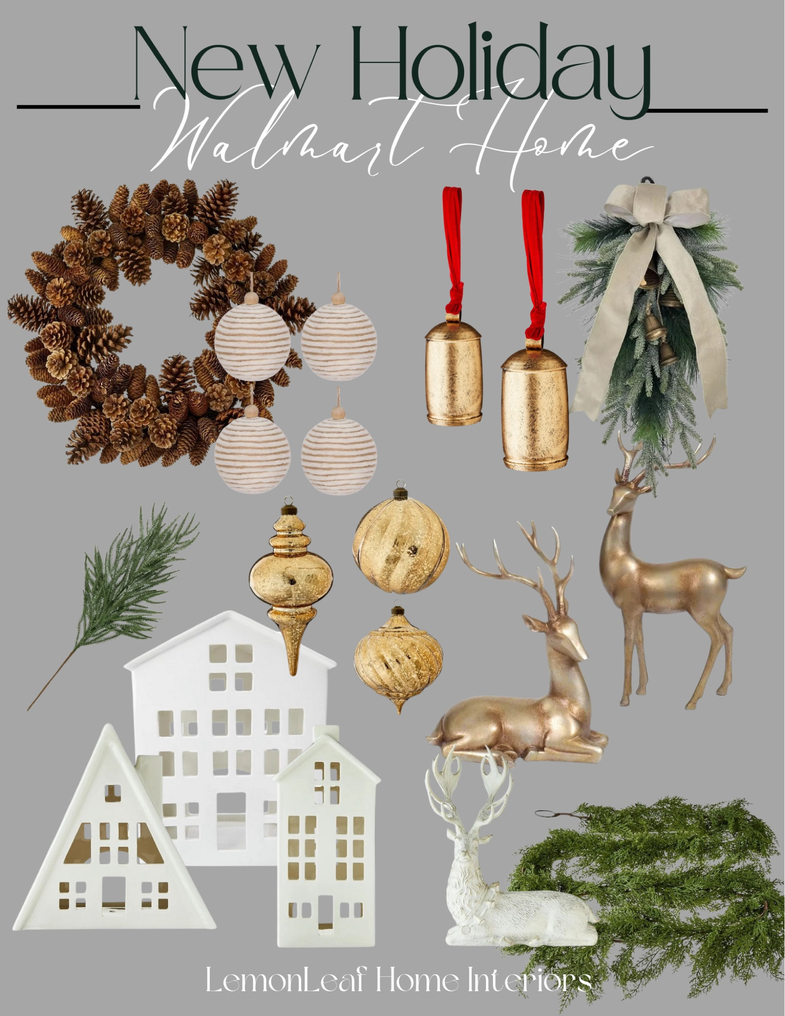 Walmart holiday I would buy! Love the modern ceramic houses and the natural pinecone wreath. The bells are huge and a good buy! 


#LTKSeasonal #LTKFindsUnder50 #LTKHome