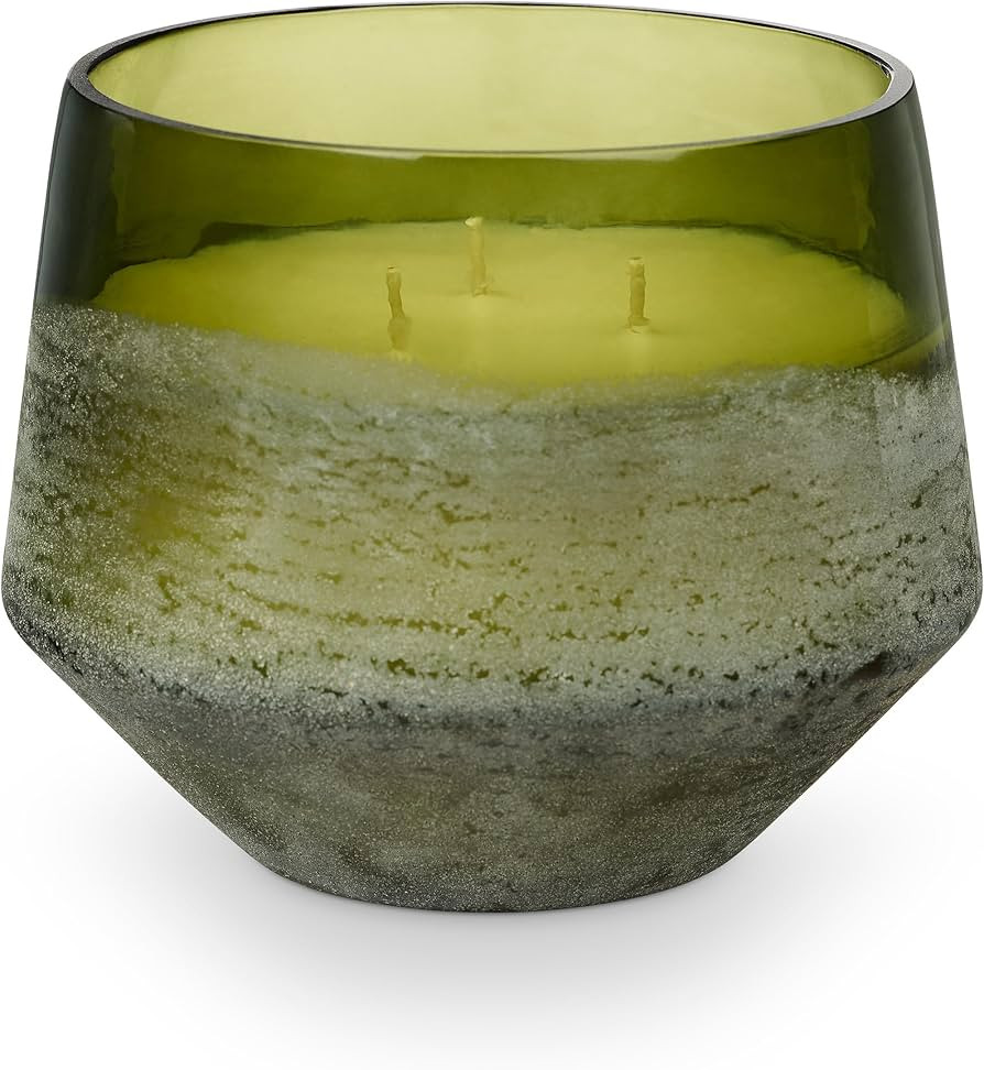 ILLUME Large Baltic Glass Candle, Balsam & Cedar | Amazon (US)