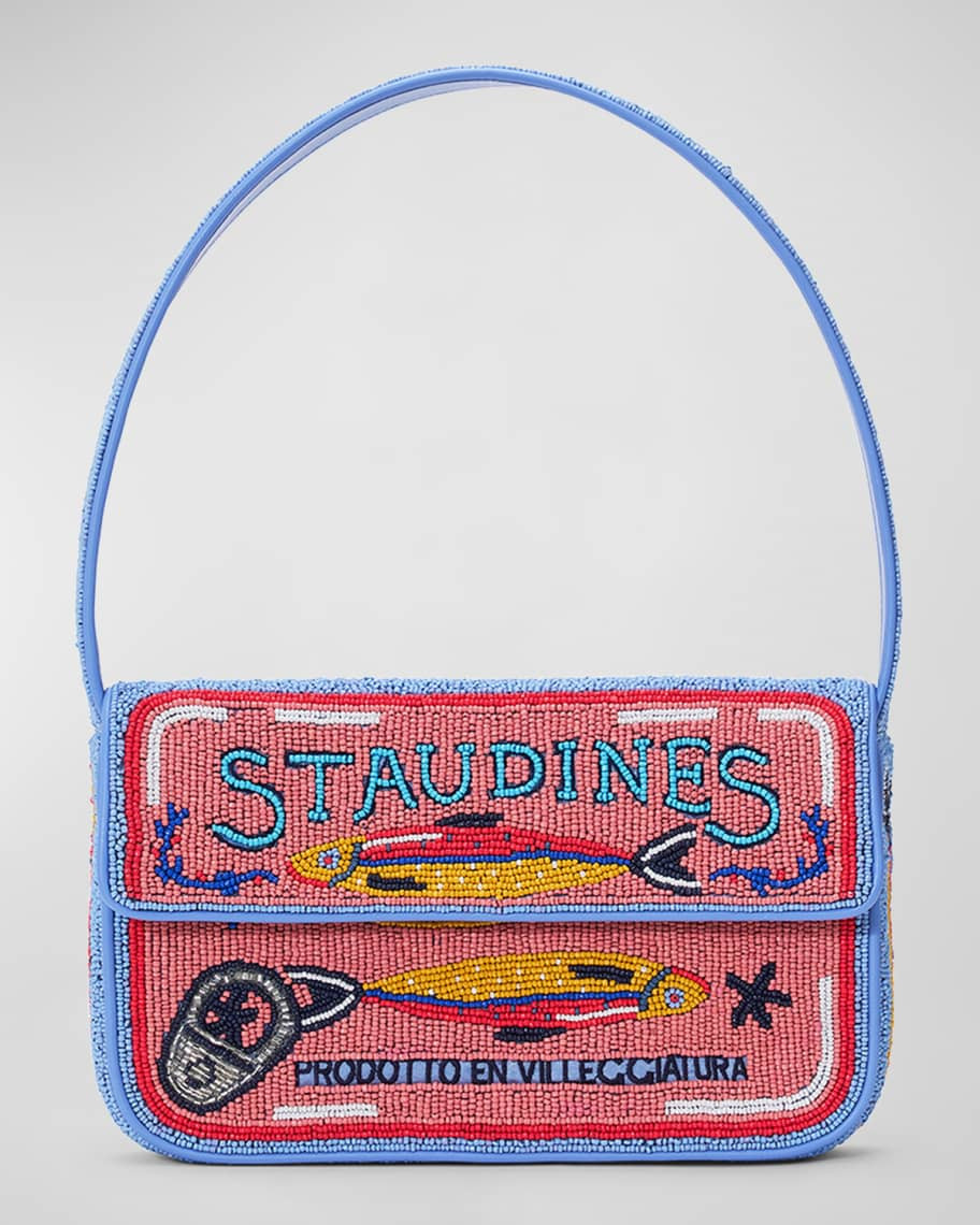 STAUD Tommy Beaded Shoulder Bag | Neiman Marcus
