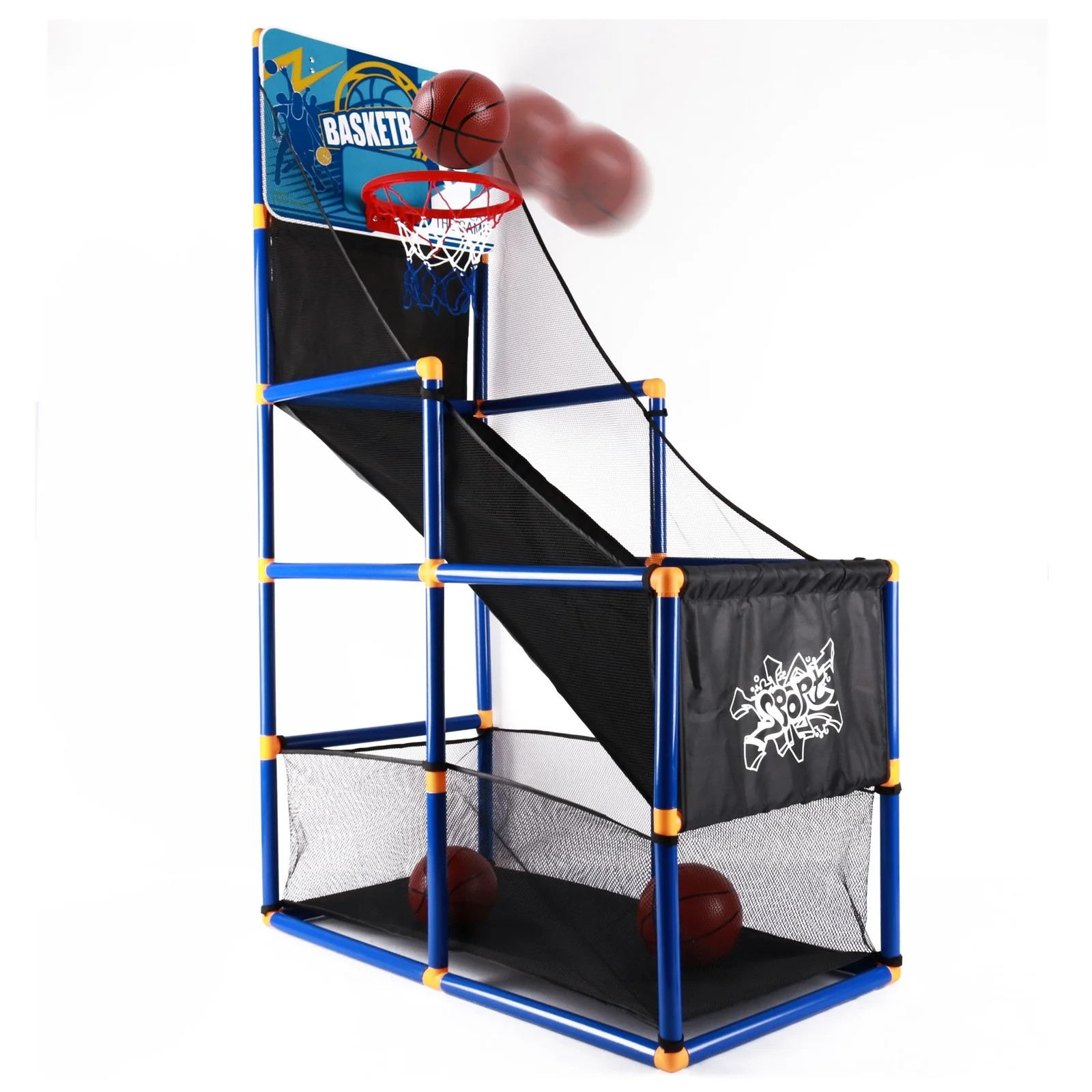 Vokodo Kids Home Basketball Court Shooting Game Includes 2 Balls Air Pump And Slide Ramp Great Fo... | Walmart (US)