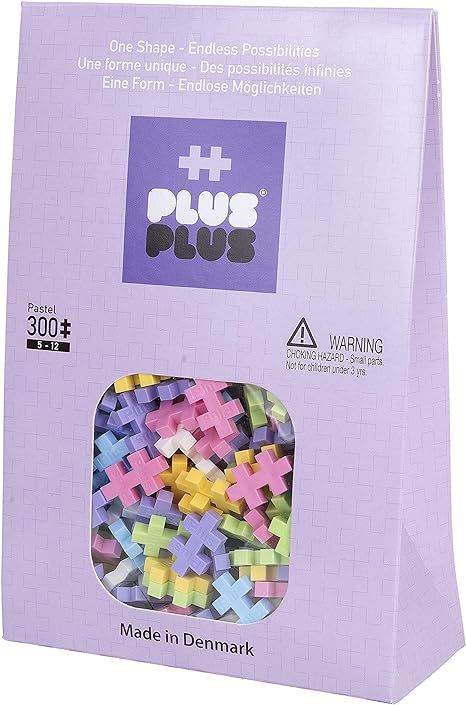 PLUS PLUS - Open Play Set - 300 Piece - Pastel Color Mix, Construction Building Stem Toy, Interlo... | Amazon (US)