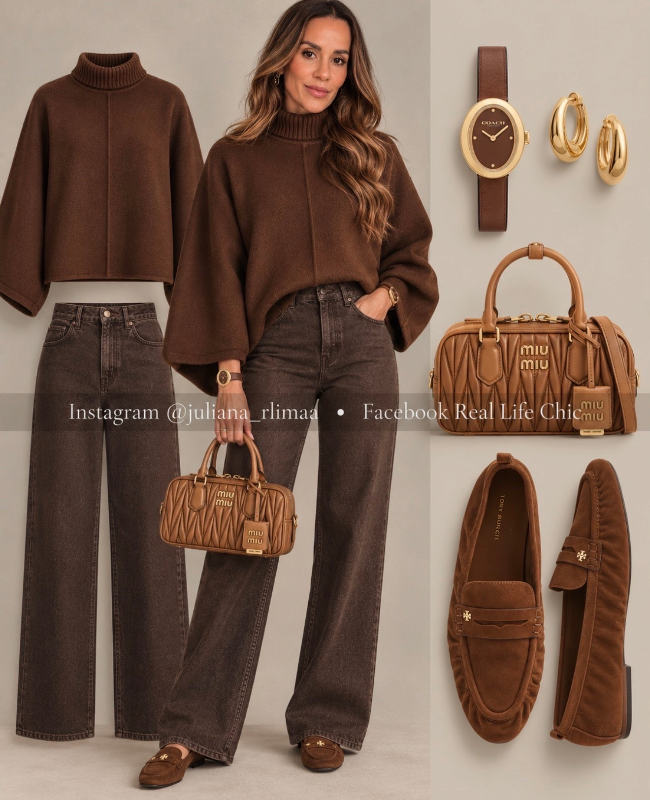 Chocolate brown is having a moment 🤎 and this look makes it so easy to wear. Cozy knits, relaxed denim, suede loafers + warm brown accessories = the perfect elevated fall combo. Everything you need to recreate the look is linked! 🍂✨

chocolate brown outfit, fall outfit idea, brown monochromatic outfit, quiet luxury style, elevated casual outfit, fall capsule wardrobe, women’s fall fashion, suede loafers, brown sweater outfit, wide leg jeans, chic fall accessories, fall fashion 2026

#LTKootd #LTKSaleAlert #LTKOver40