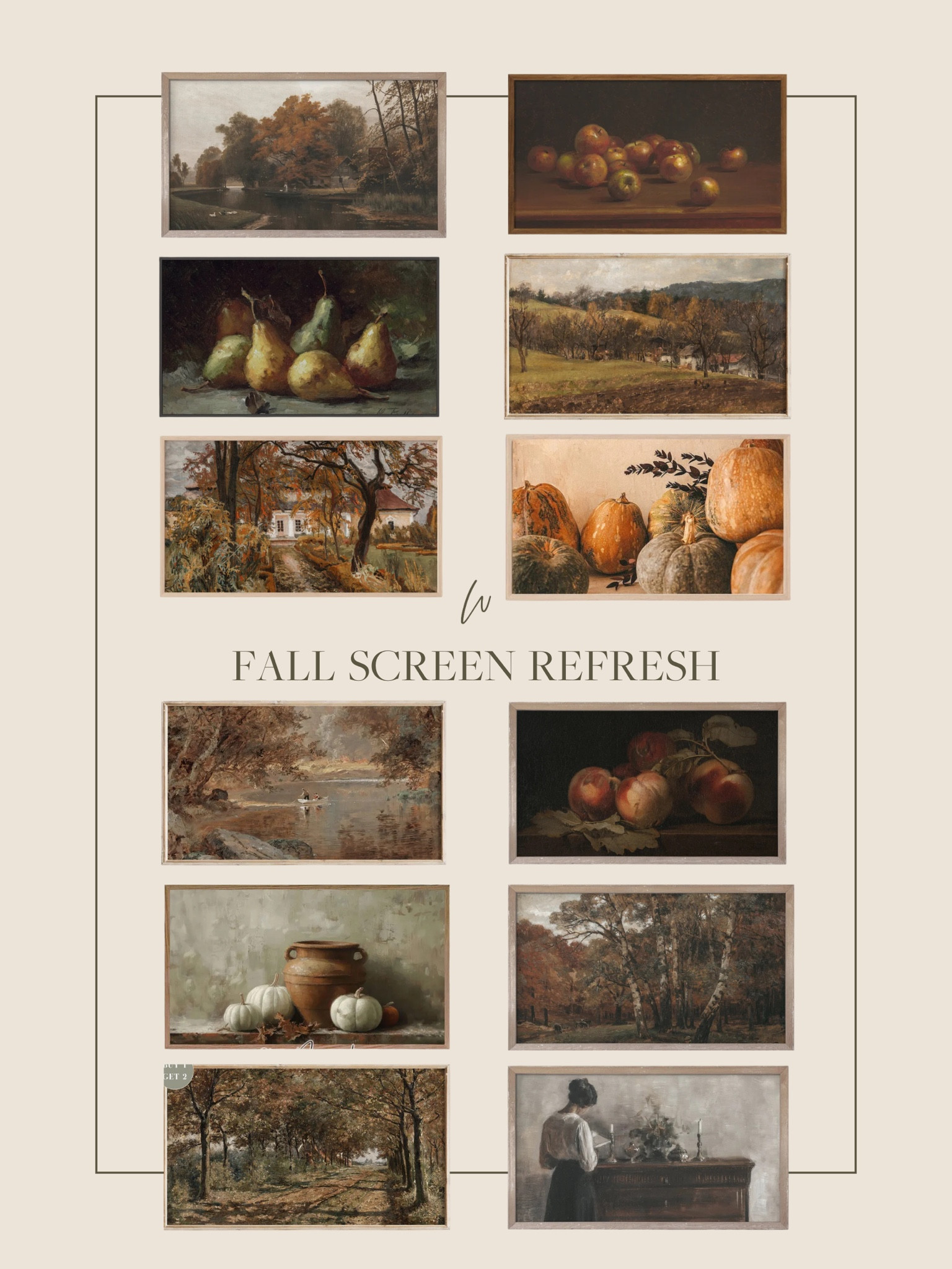 It’s time to refresh your screens for fall! I’ve rounded up some of my favorite affordable TV art from Etsy that is perfect for the Autumn months. Moody, vintage, and cozy! 

#LTKHome #LTKStyleTip