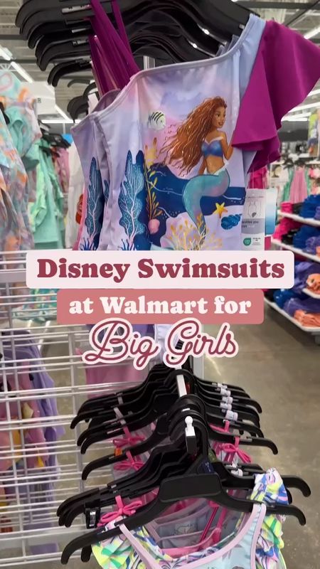 Adorable Disney swimsuits at Walmart! Perfect for summer fun in the sun! ☀️ #walmart #disney #swim 