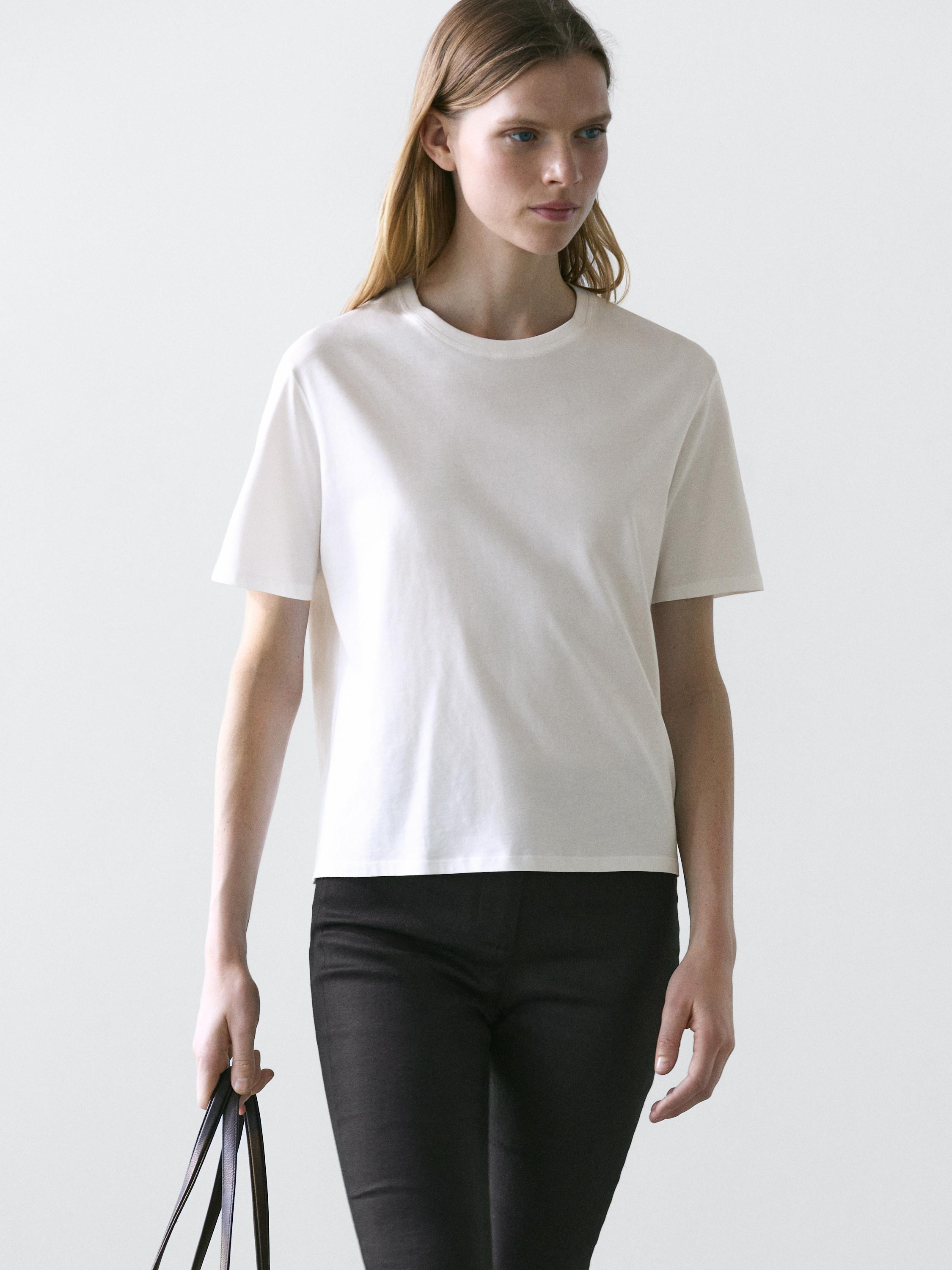 Regular fit short sleeve T-shirt | Massimo Dutti UK