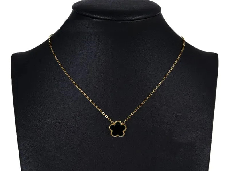 High Quality Four Leaf Clover Necklace Pendant Pearl Mother Plated Gold Necklaces For Women Girl ... | DHGate