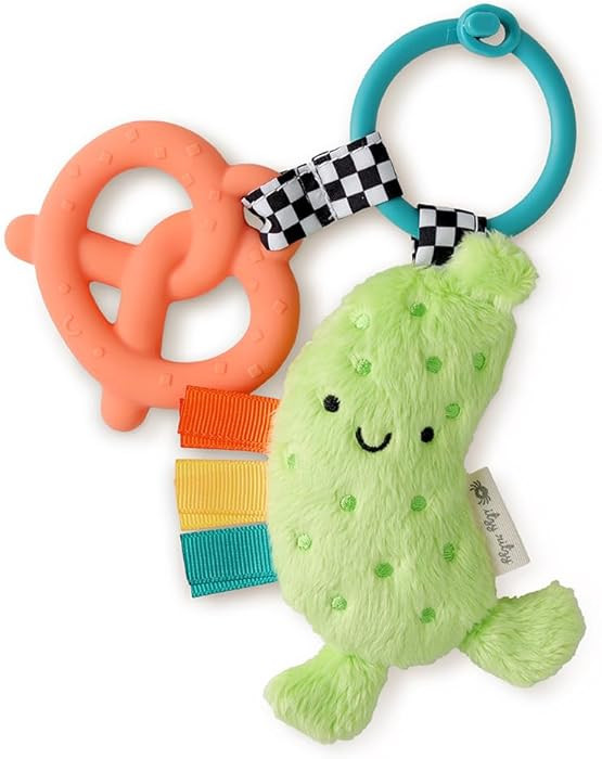 Itzy Ritzy Infant Toy & Teether - Itzy Pal Baby Teething Toy Includes Lovey, Crinkle Sound, Textu... | Amazon (US)