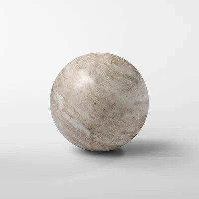 Smooth Marble Sphere Decortive Ball | Wayfair North America