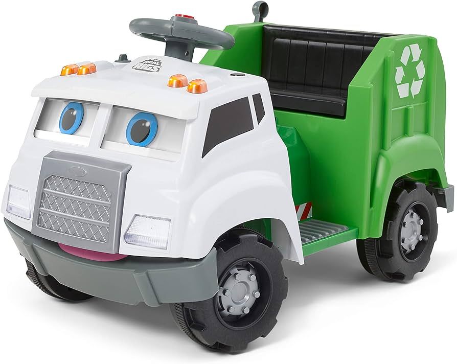 Kid Trax Real Rigs Toddler Recycling Truck Interactive Ride On Toy, Kids Ages 1.5-4 Years, 6 Volt... | Amazon (US)