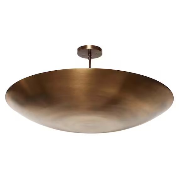 6 Light Elegant Ceiling Flushmount light Pendant Mid Century Modern Raw Brass Sputnik chandelier ... | Etsy (US)