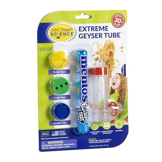 Steve Spangler Science Extreme Geyser Tube - Science Kit for Kids - Mentos & Soda Lab Experiment ... | Amazon (US)