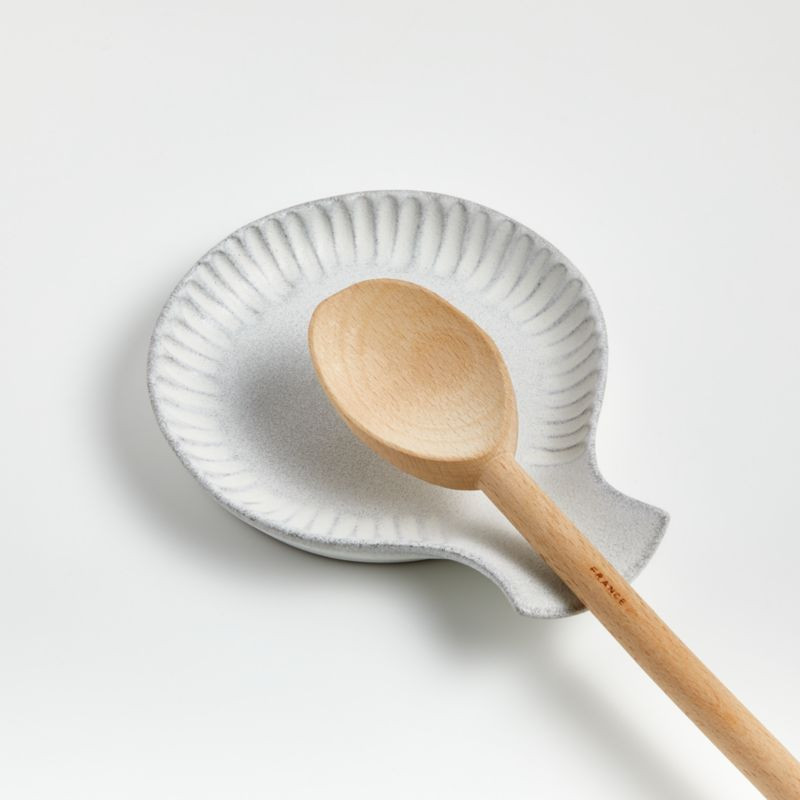 Lilou Matte White Spoon Rest + Reviews | Crate and Barrel | Crate & Barrel