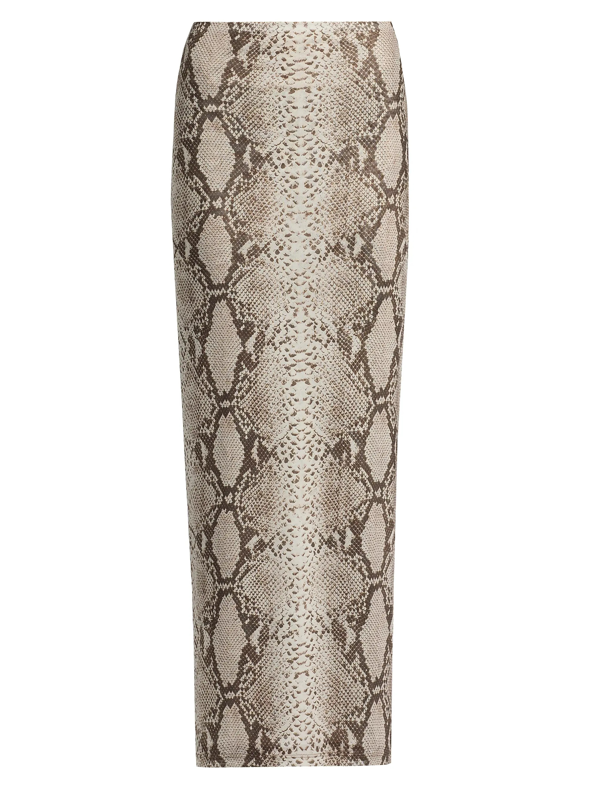 Ronny Kobo Azana Snakeskin-Print Maxi Skirt | Saks Fifth Avenue | Saks Fifth Avenue