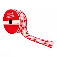 1.5" x 25ft. Taffeta Wired Heart Mix Ribbon by Celebrate It® Valentine's Day | Michaels Stores