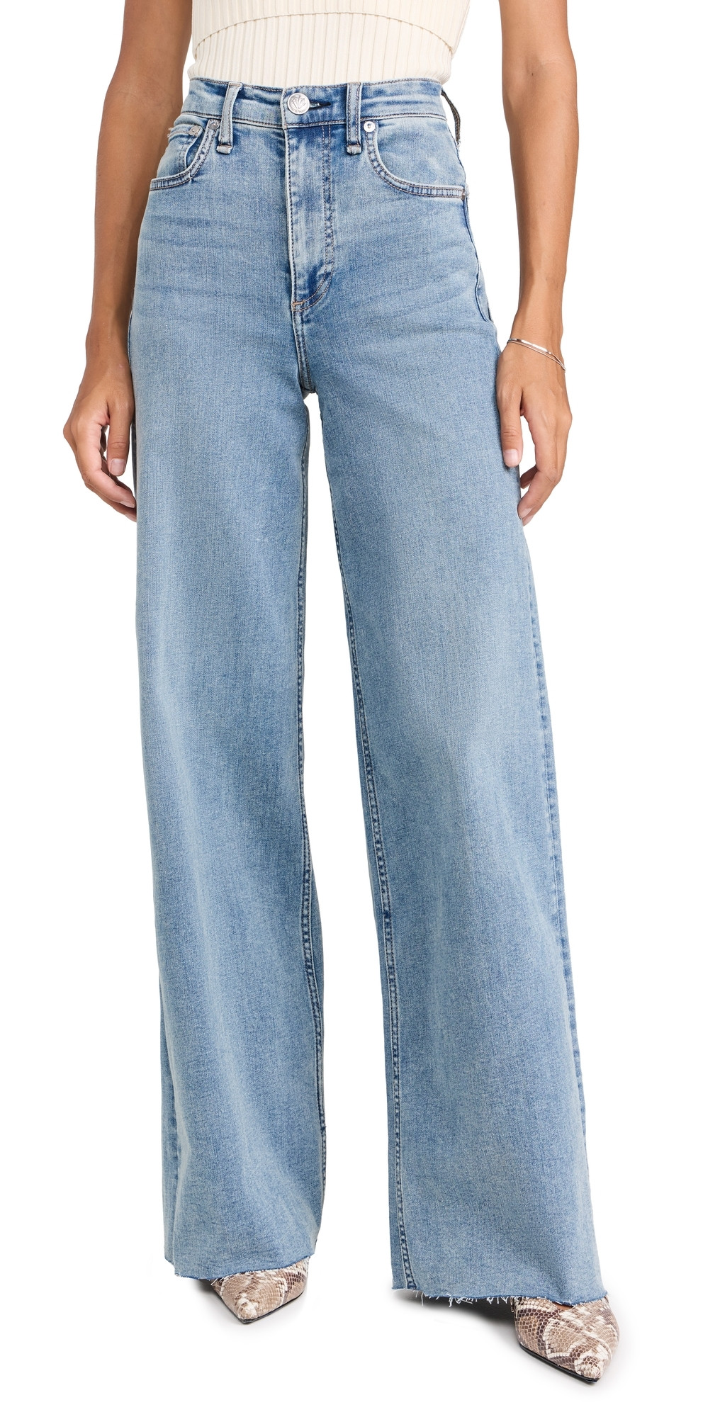 rag & bone Flexi Sofie High Rise Full Length Wide Jeans Whitney 30 | Shopbop