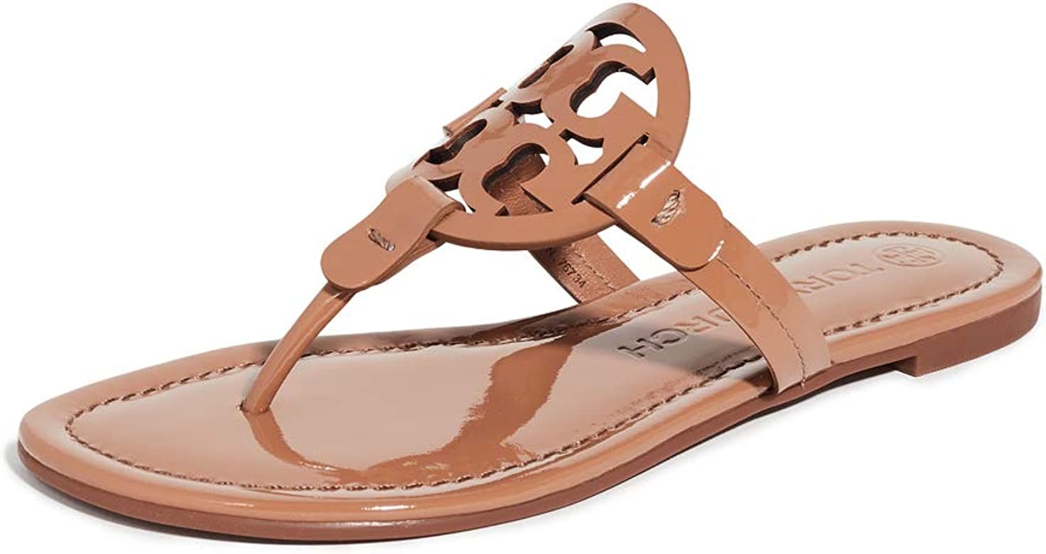 Tory Burch Women's Miller Patent Thong Sandal | Amazon (US)