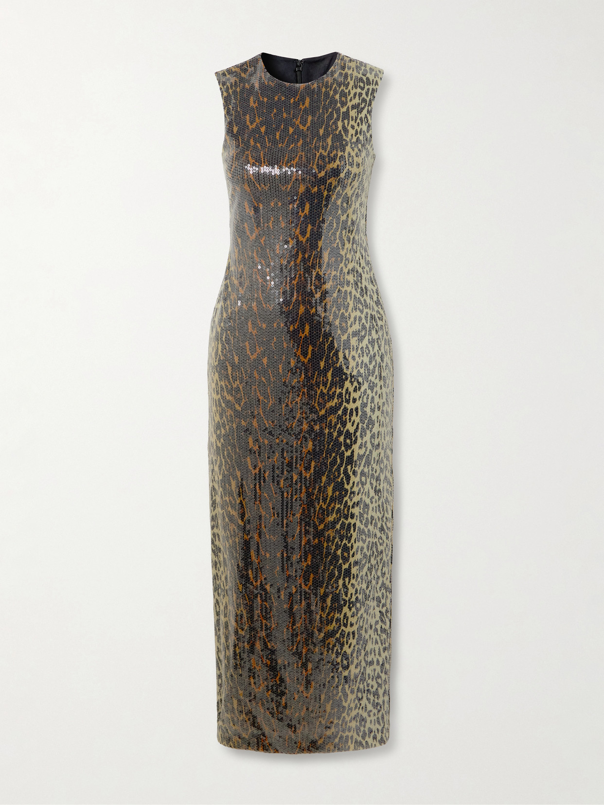 Alex Perry - Leopard-print Sequined Stretch-mesh Midi Dress - Leopard print | NET-A-PORTER (UK & EU)