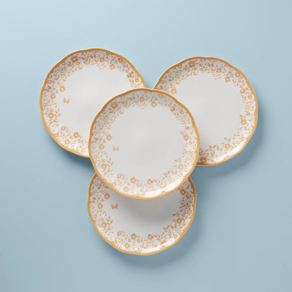 Butterfly Meadow Cottage 4-Piece Dinner Plates | Lenox