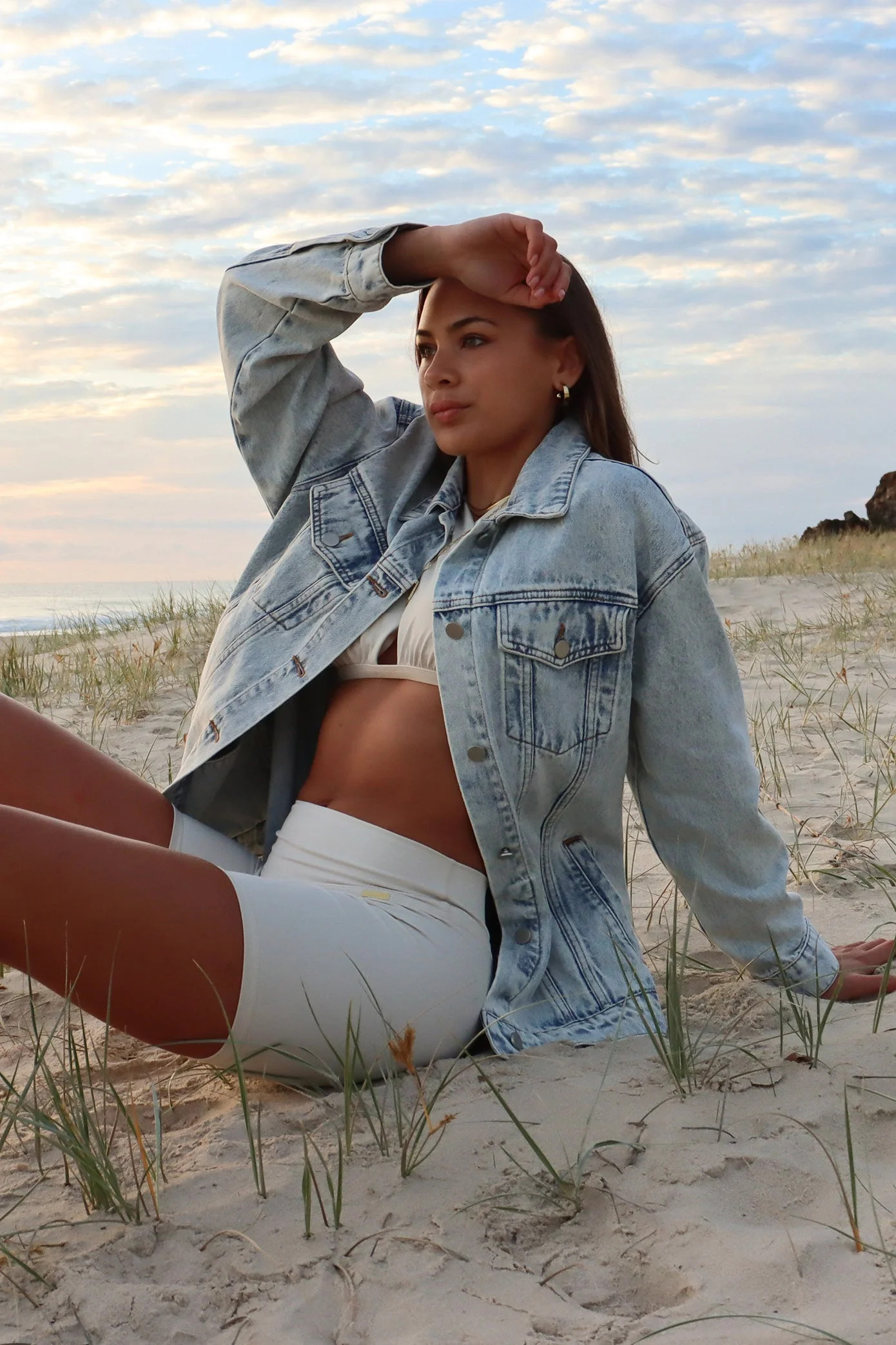 Lennon Jacket - Light Wash | Cleo Harper (US)