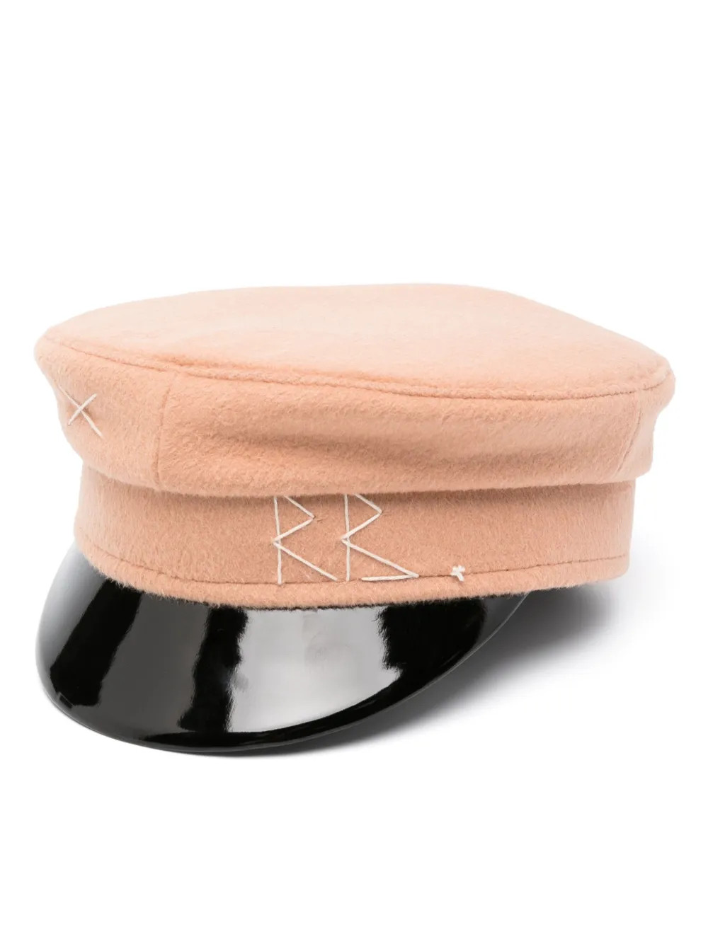 logo-embroidered wool Baker boy cap | Farfetch Global
