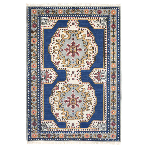 Flat Weave Soleil Rug in Navy | Caitlin Wilson Design