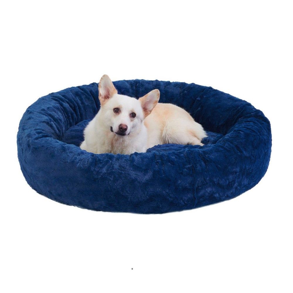 Best Friends by Sheri Donut Lux Dog Bed - 36""x36"" - Navy | Target
