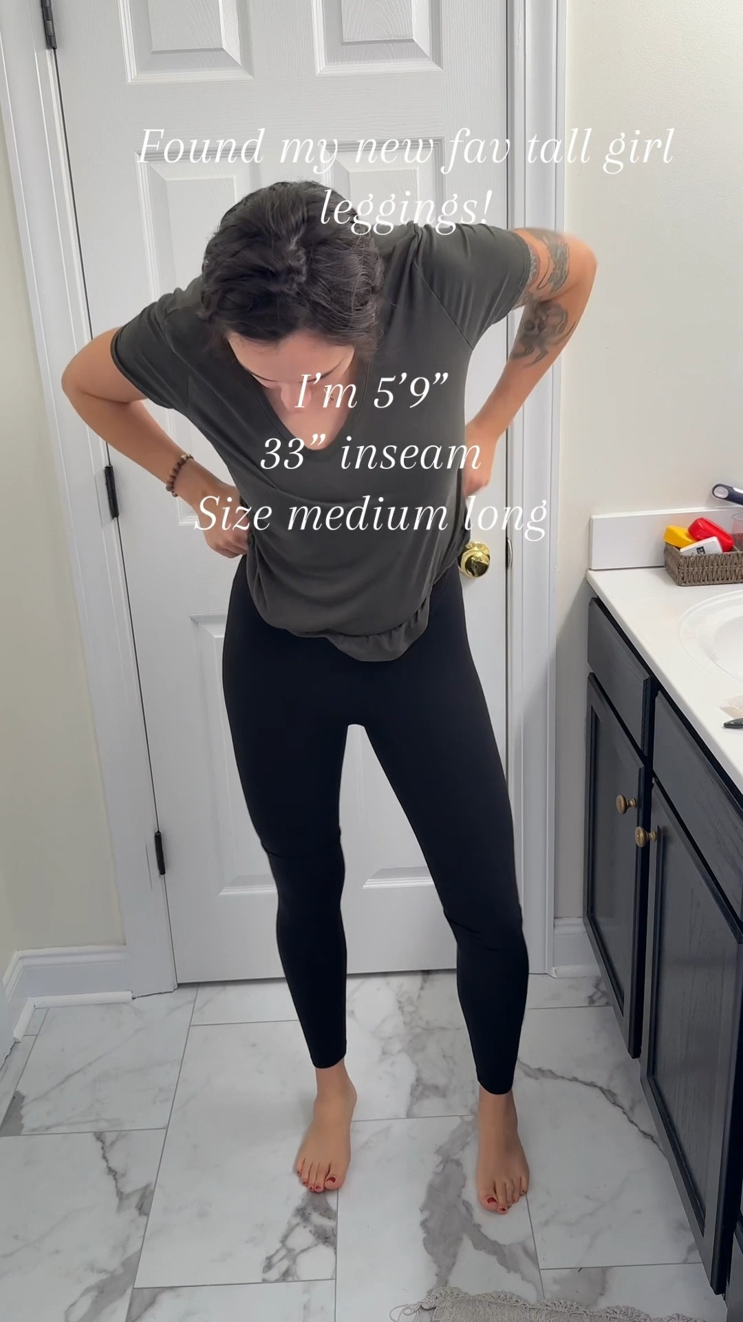 I finally found a pair of leggings that are amazing quality and NOT HOGH WATERS!! 

#tallgirlclothes #longlegs