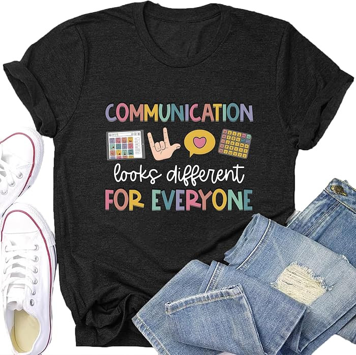 Teacher Shirts for Women Autism Speech Therapy T-Shirt Special Education Mental Health Teacher T-... | Amazon (US)