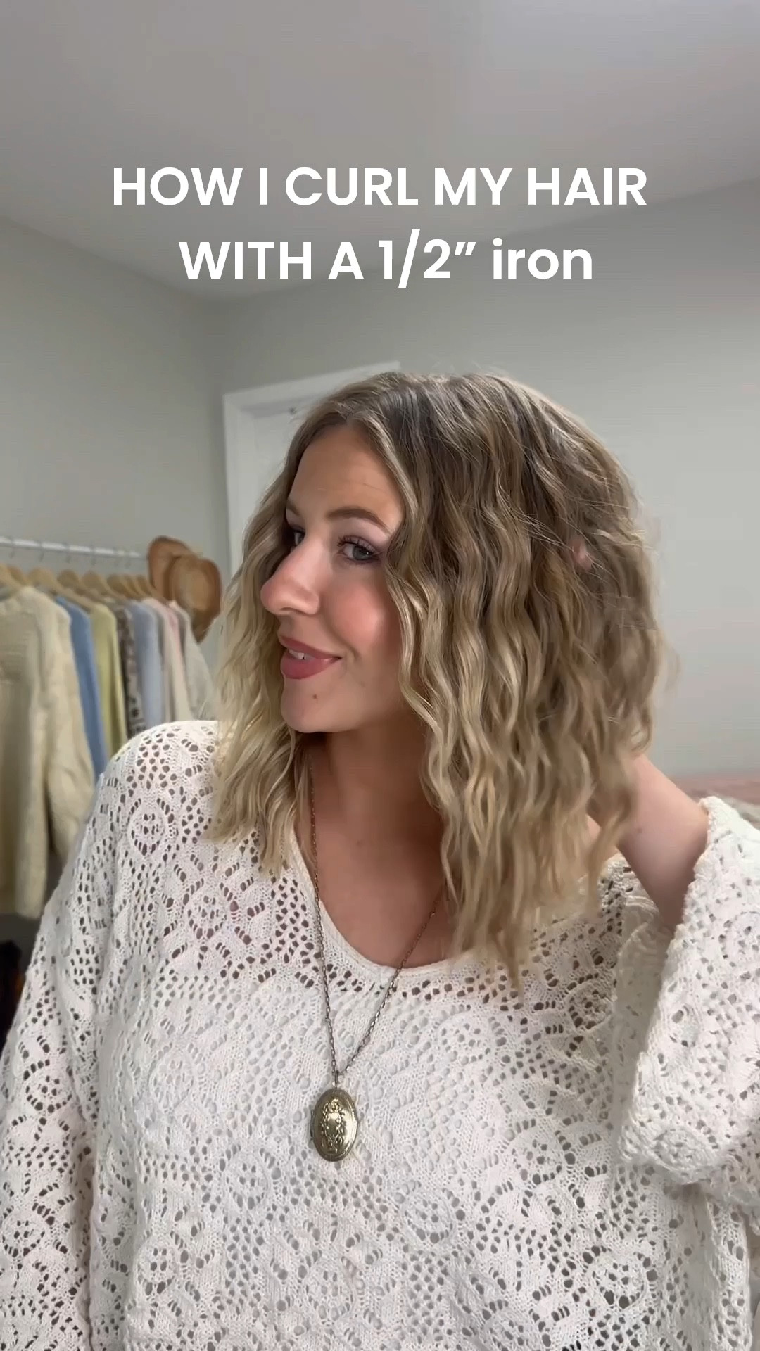 1/2” curling iron curl tutorial!! This gives the most perfect wavy hair look! 

#LTKBeauty