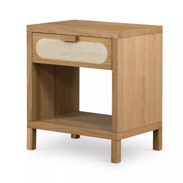Allegra Nightstand Honey Oak Veneer | Scout & Nimble