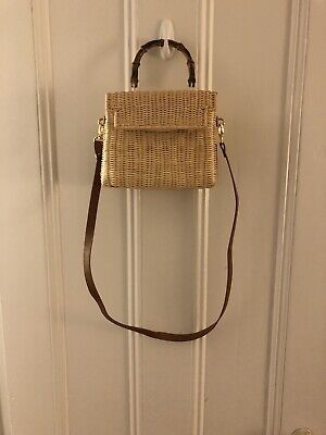 Basket Weave Womens Shoulder Strap Bag Purse Straw Shell NEW | eBay US