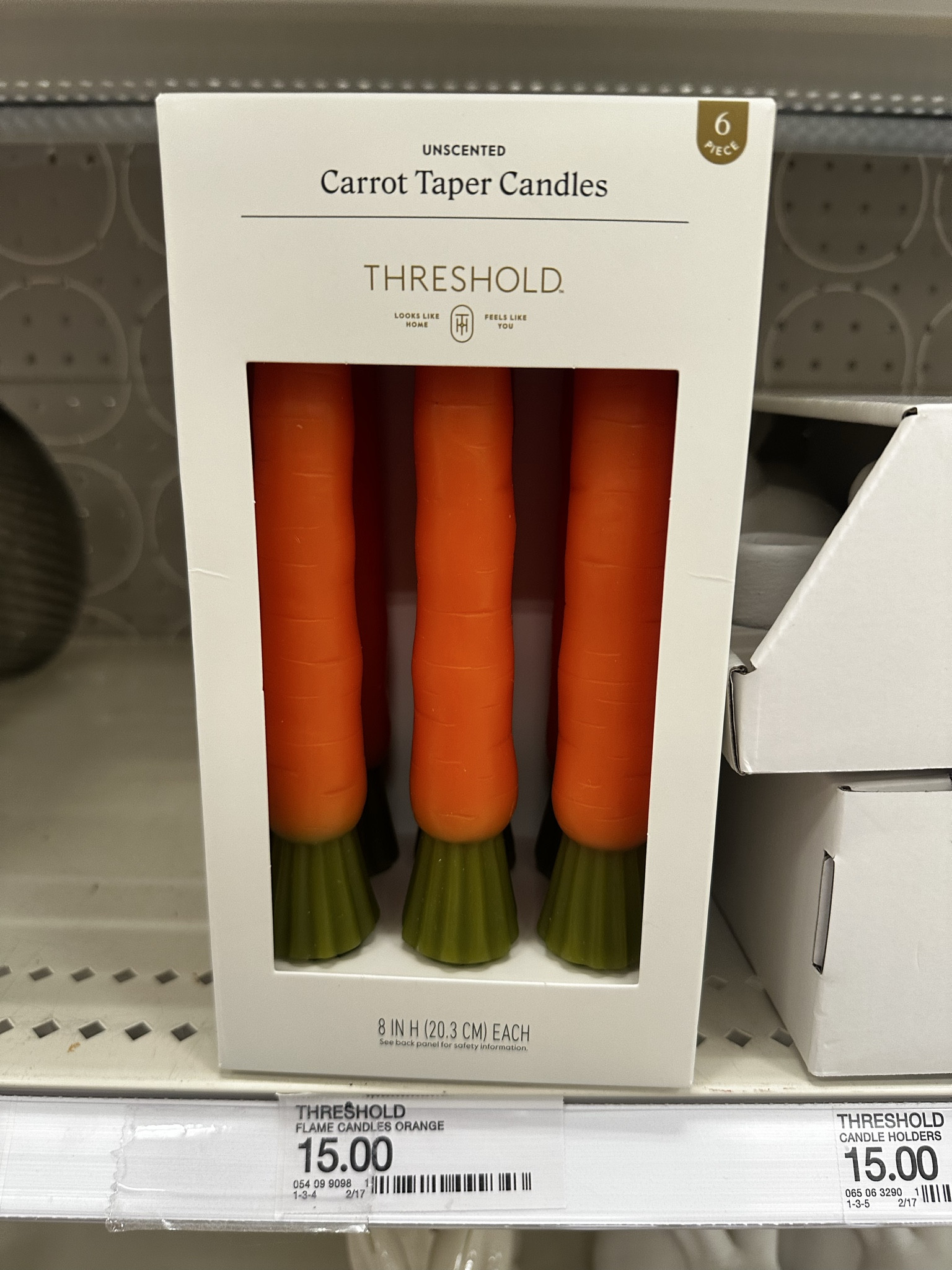 Carrot taper candles at target for Easter decor 🥕 