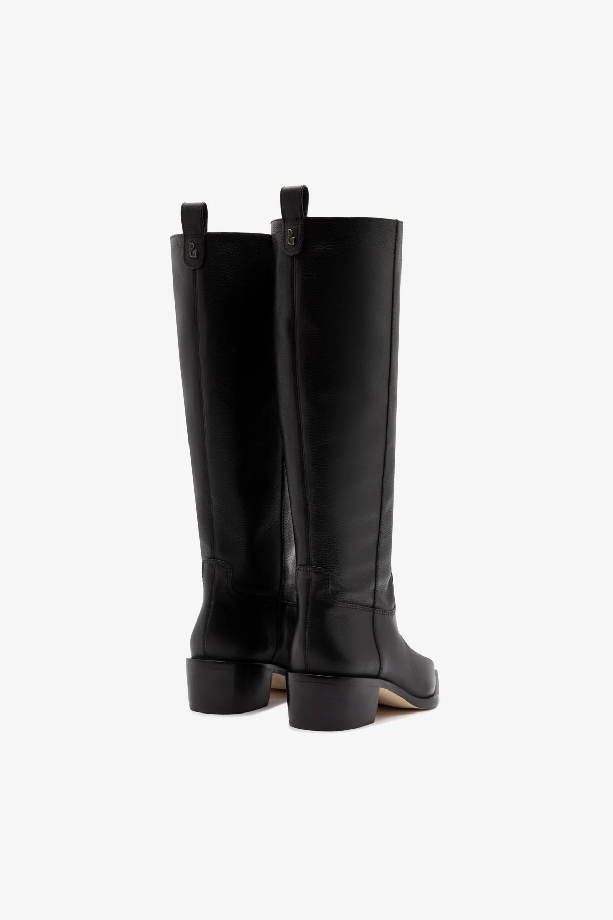 Florencia Boot In Black Leather | Larroude