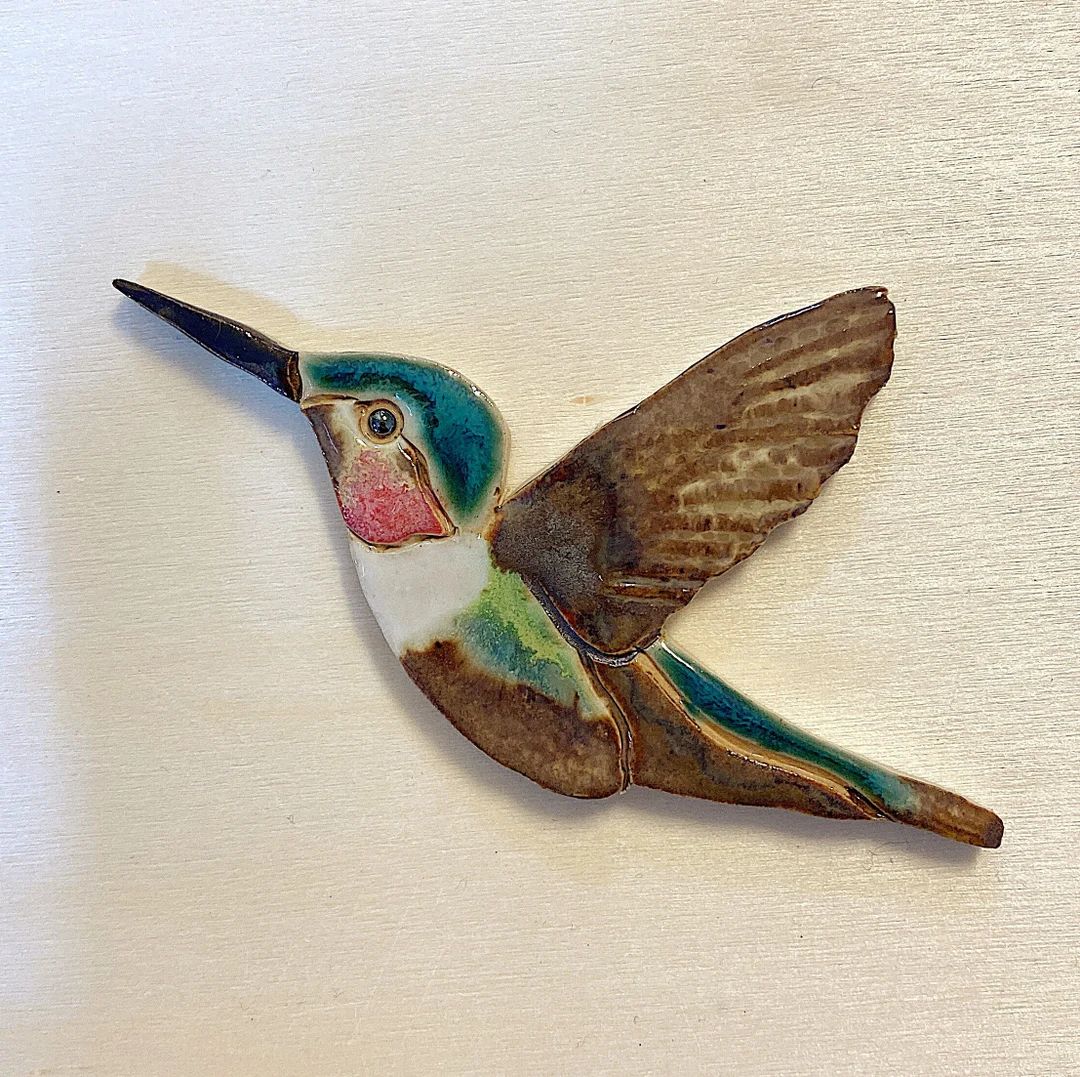 Ceramic Hummingbird Tile for Mosaic and Wall Art, Mosaic Tiles, Bird Tile for Mosaic - Etsy | Etsy (US)